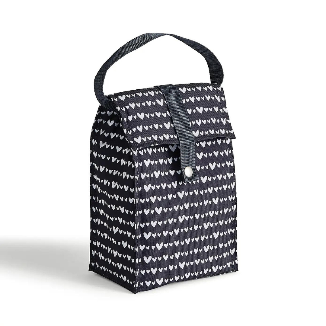 Dunelm Hearts Fold Over Lunch Bag