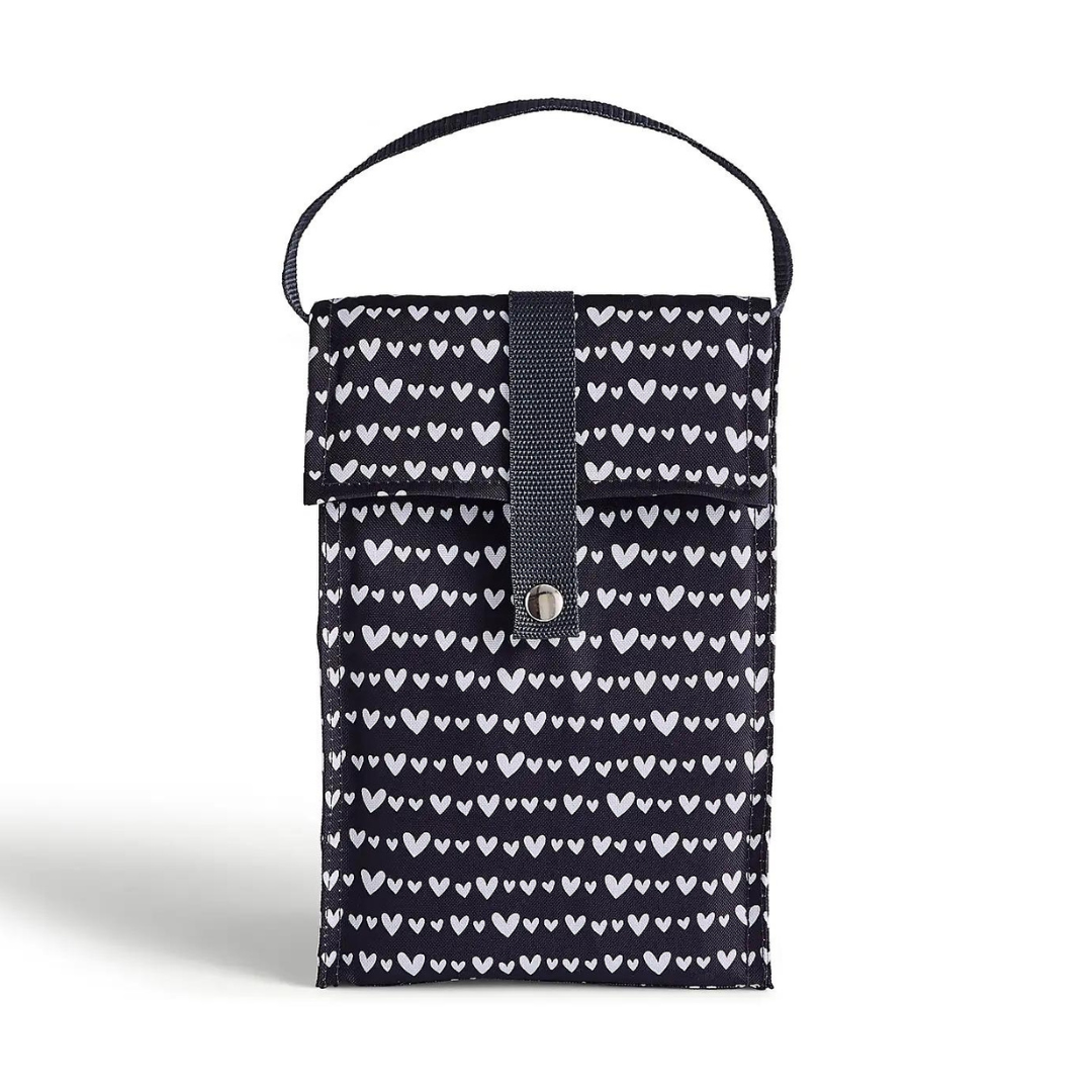 Dunelm Hearts Fold Over Lunch Bag