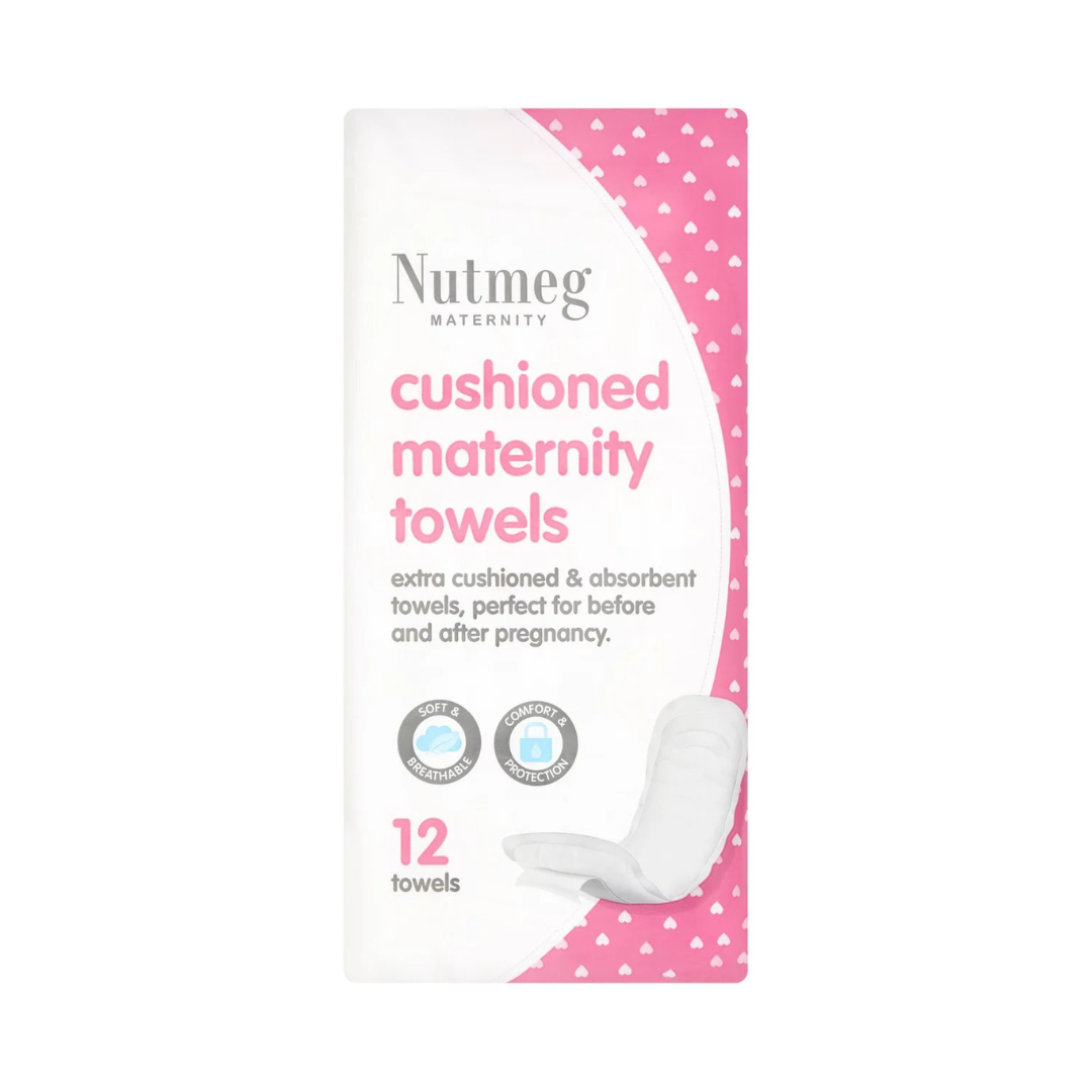 Nutmeg Cushioned 12 Maternity Towels