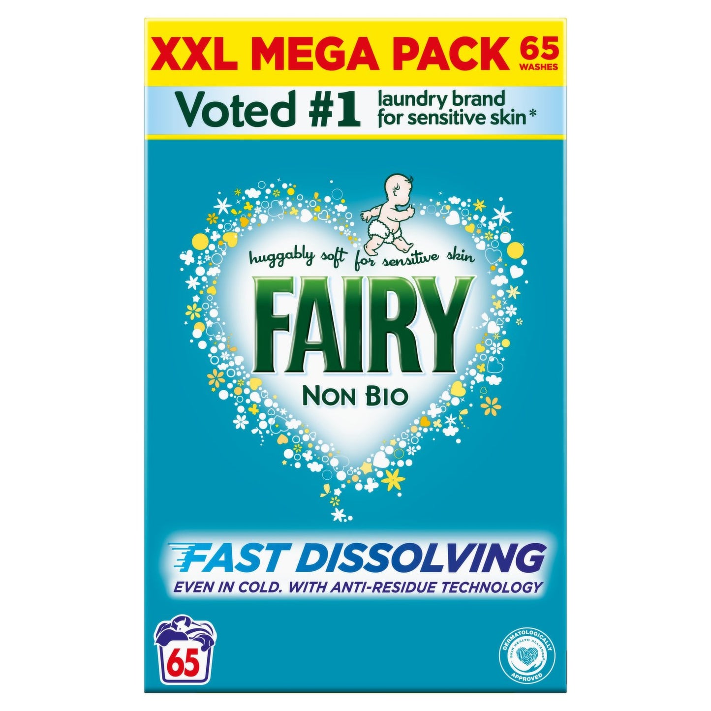 Fairy Non Biological Washing Powder 65 washes 3575g