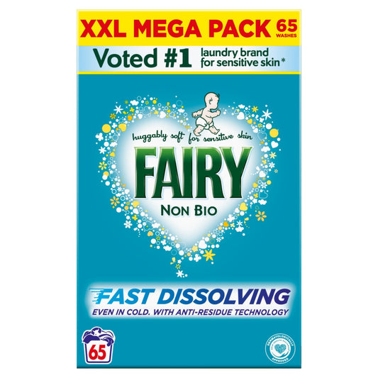 Fairy Non Biological Washing Powder 65 washes 3.9KG