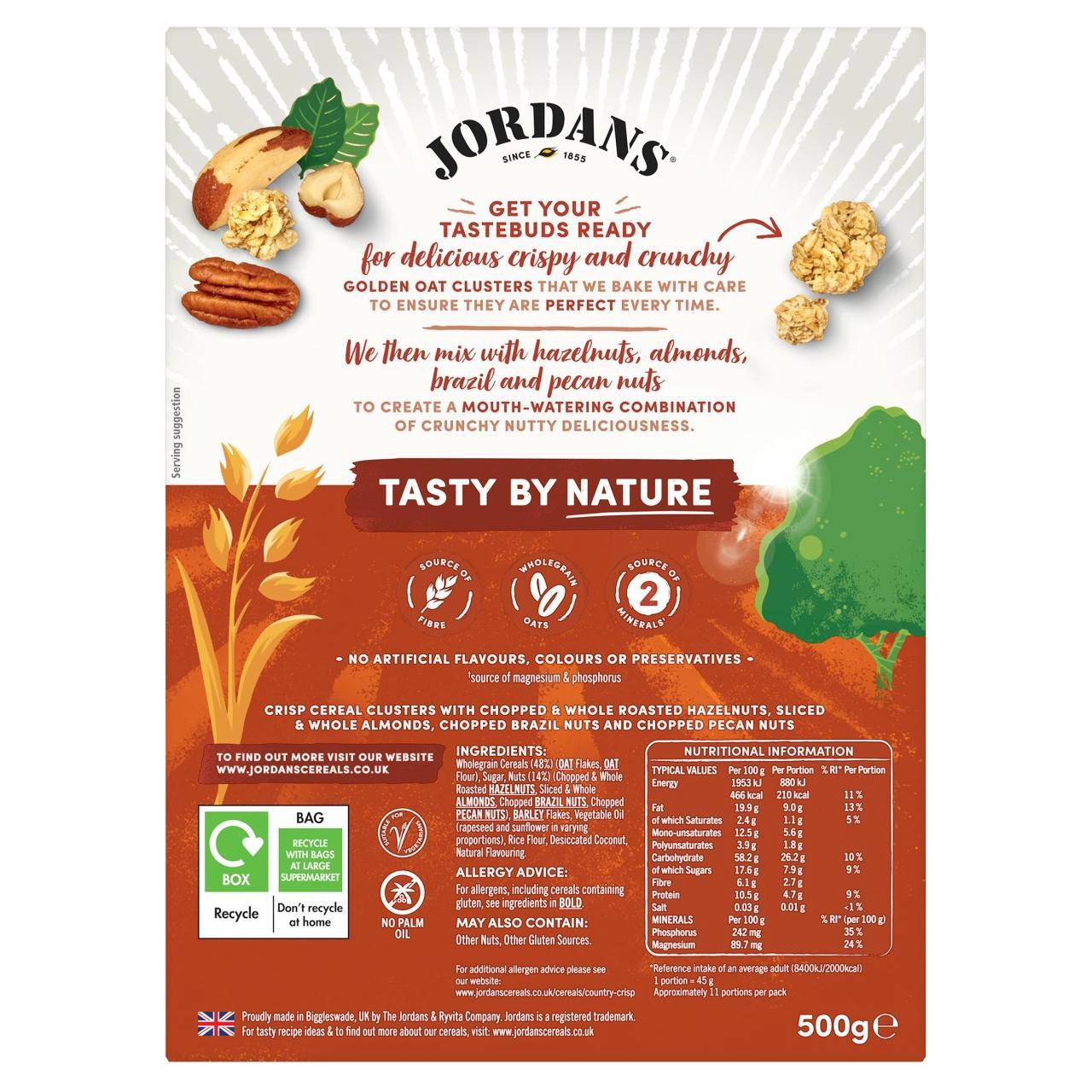 Jordans Country Crisp Breakfast Cereal with Chunky Nuts 500g