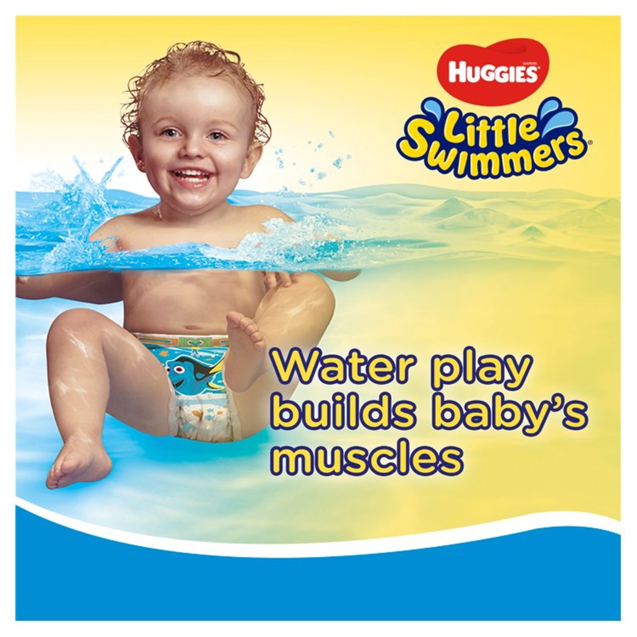 Huggies Little Swimmers 12 Swim Nappies Size 3-4, 7-15kg
