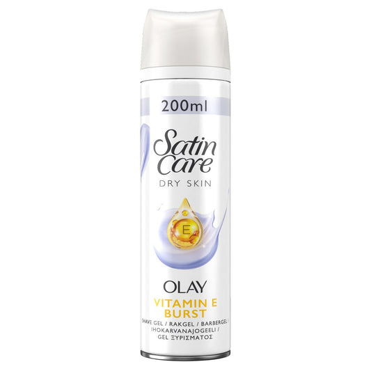 Satin Care Dry Skin Olay Vitamin E Shave Gel 200ml