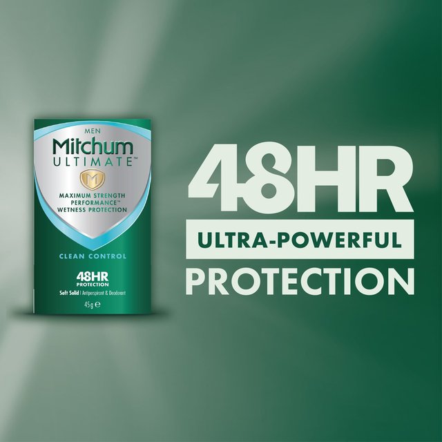 Mitchum Ultimate Clean Control Antiperspirant & Deodorant Soft Solid 45g