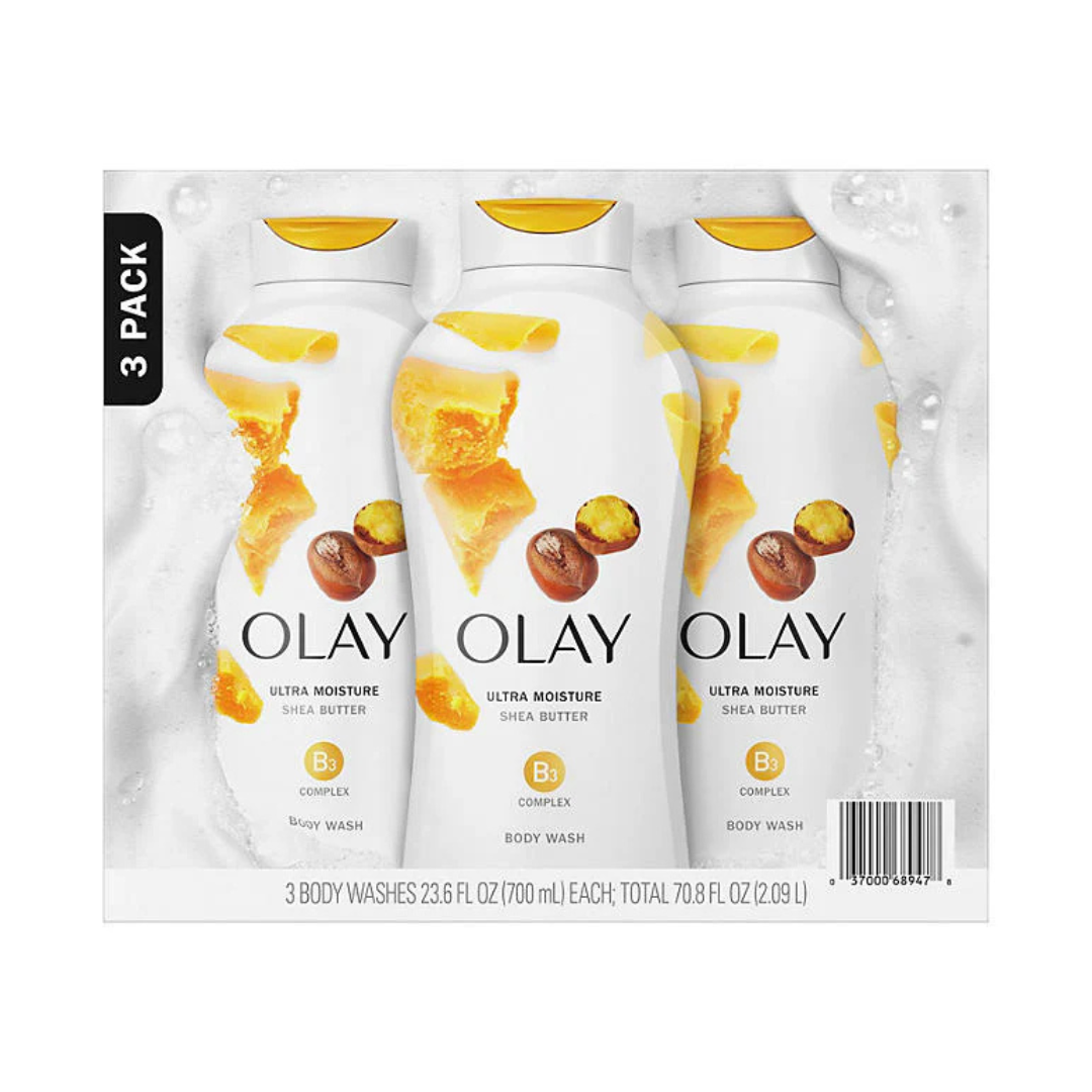 Olay Ultra Moisture Body Wash -Shea butter 3-pack