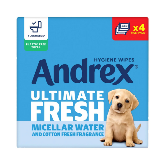 Andrex Ultimate Fresh Moist Toilet Tissue Hygiene  4 x 36 Wipes