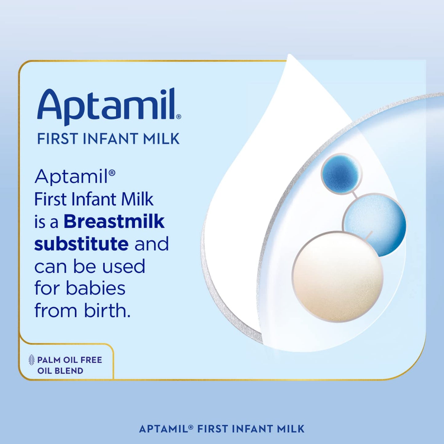 Aptamil (UK) Stage 1 First Infant Milk Powder from Birth 800g