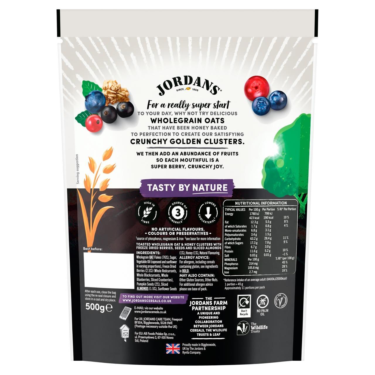 Jordans Super Berry Granola Breakfast Cereal 500g