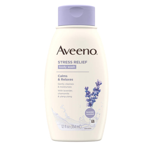 Aveeno Stress Relief Body Wash Lavender Scent 532ml