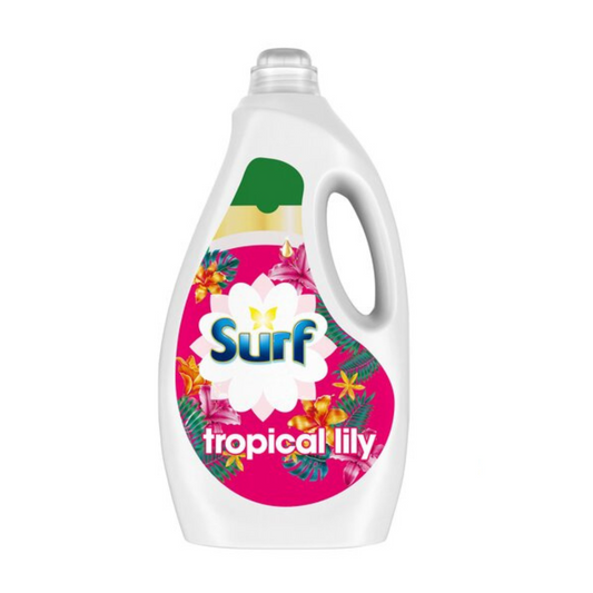 Surf Tropical Lily Washing Liquid Detergent 100Washes 2700Ml