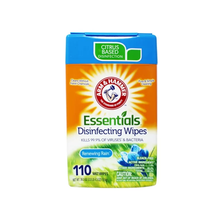 Arm & Hammer Essentials Disinfecting Wipes 110 wipes