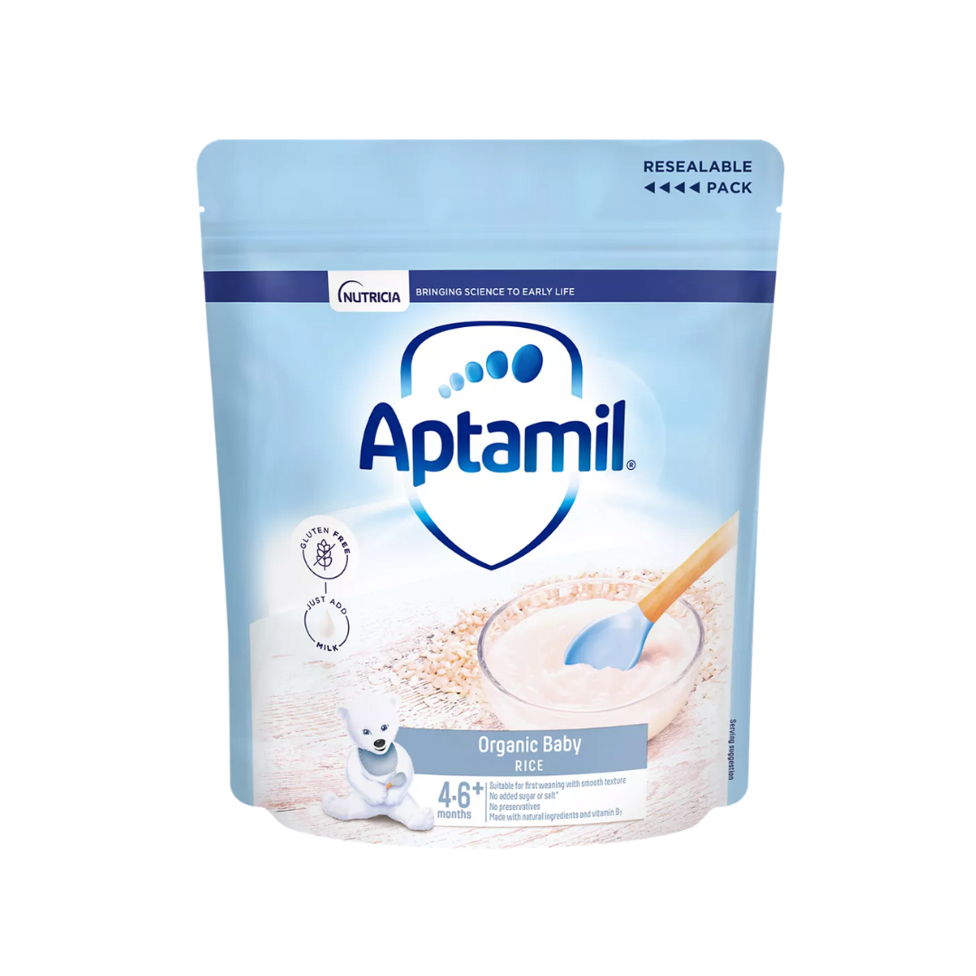 Aptamil Organic Baby Rice Cereal 4-6+ Months 100g