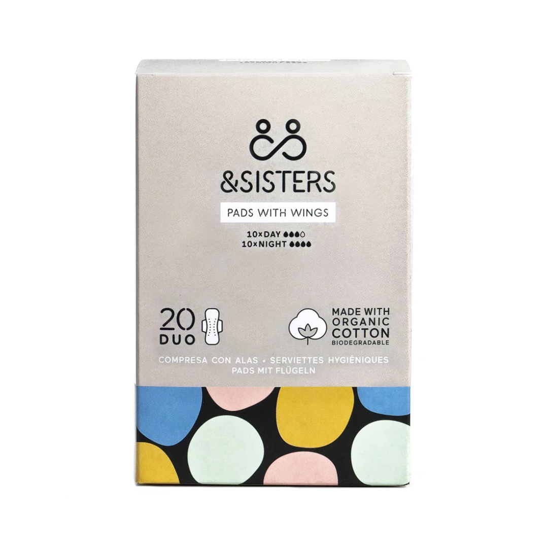 &SISTERS Pads with Wings in Mixed - 20 pack