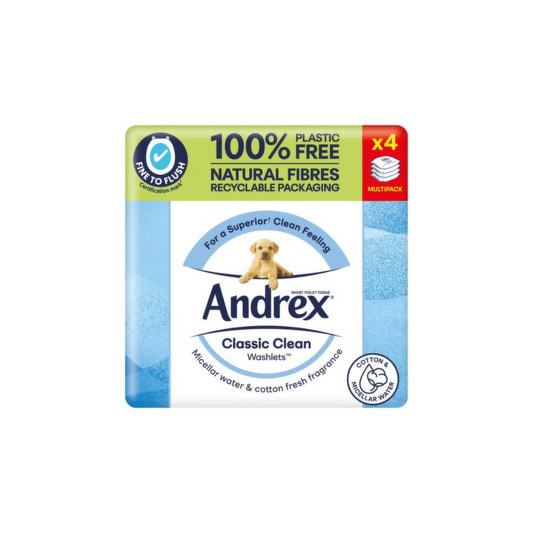 Andrex Ultra Care Flushable Washlet 4 x 36 Wipes