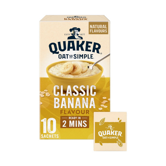 Quaker Oat So Simple Classic Banana Porridge Sachets 348g