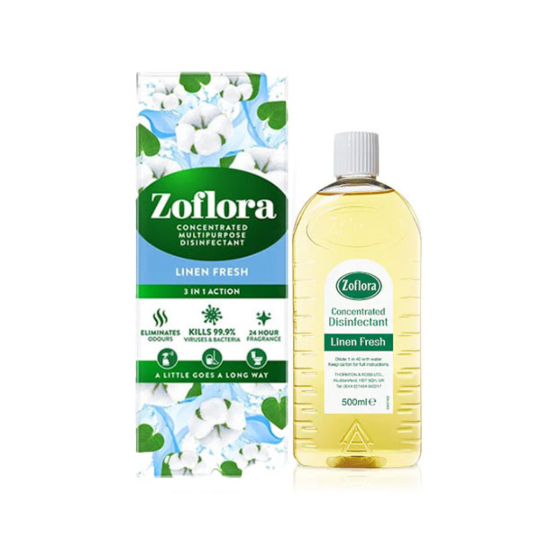 Zoflora Multipurpose Concentrated Disinfectant Linen Fresh 500Ml