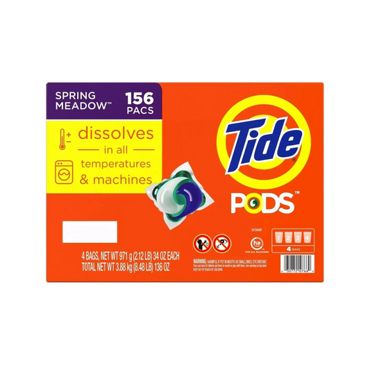 Tide 3in1 Laundry Detergent Pods Spring Meadow 156 Count