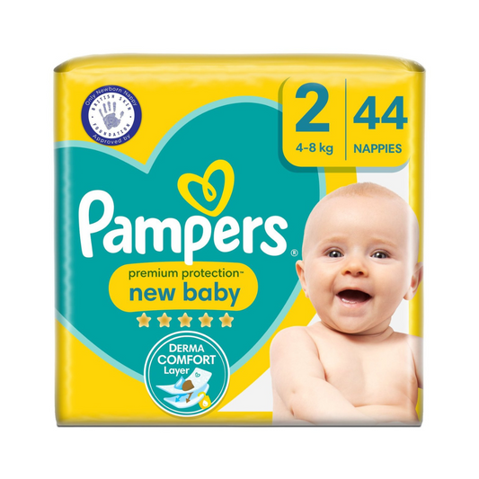 Pampers Premium Protection New Baby Size 2, 44 Nappies 4-8kg