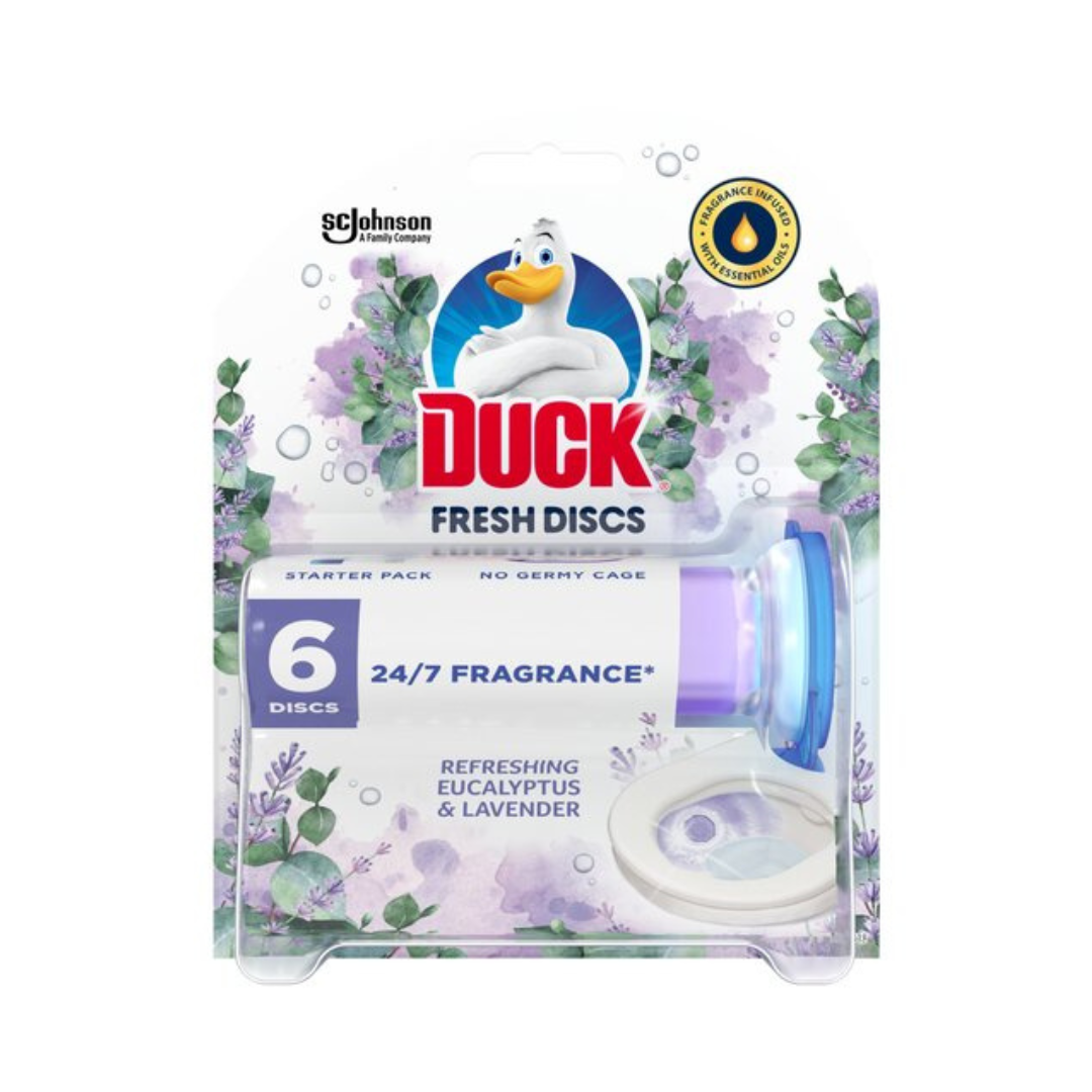 Duck Fresh Disc Holder Refresh Eucalyptus & Lavender 36Ml