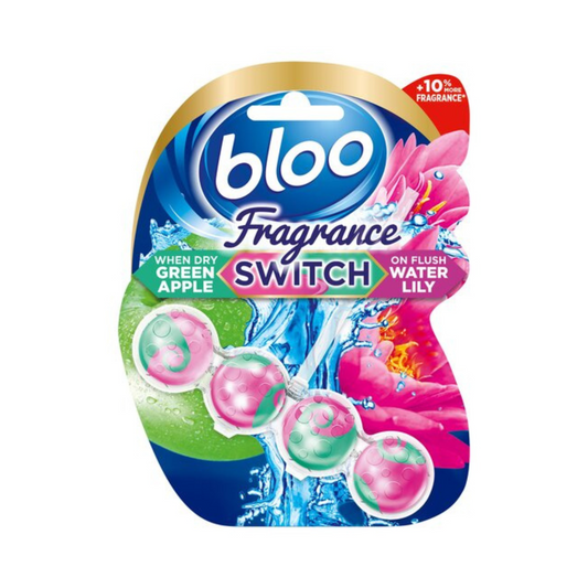 Bloo Fragrance Switch Green Apple and Water Lily Rim Block 50G