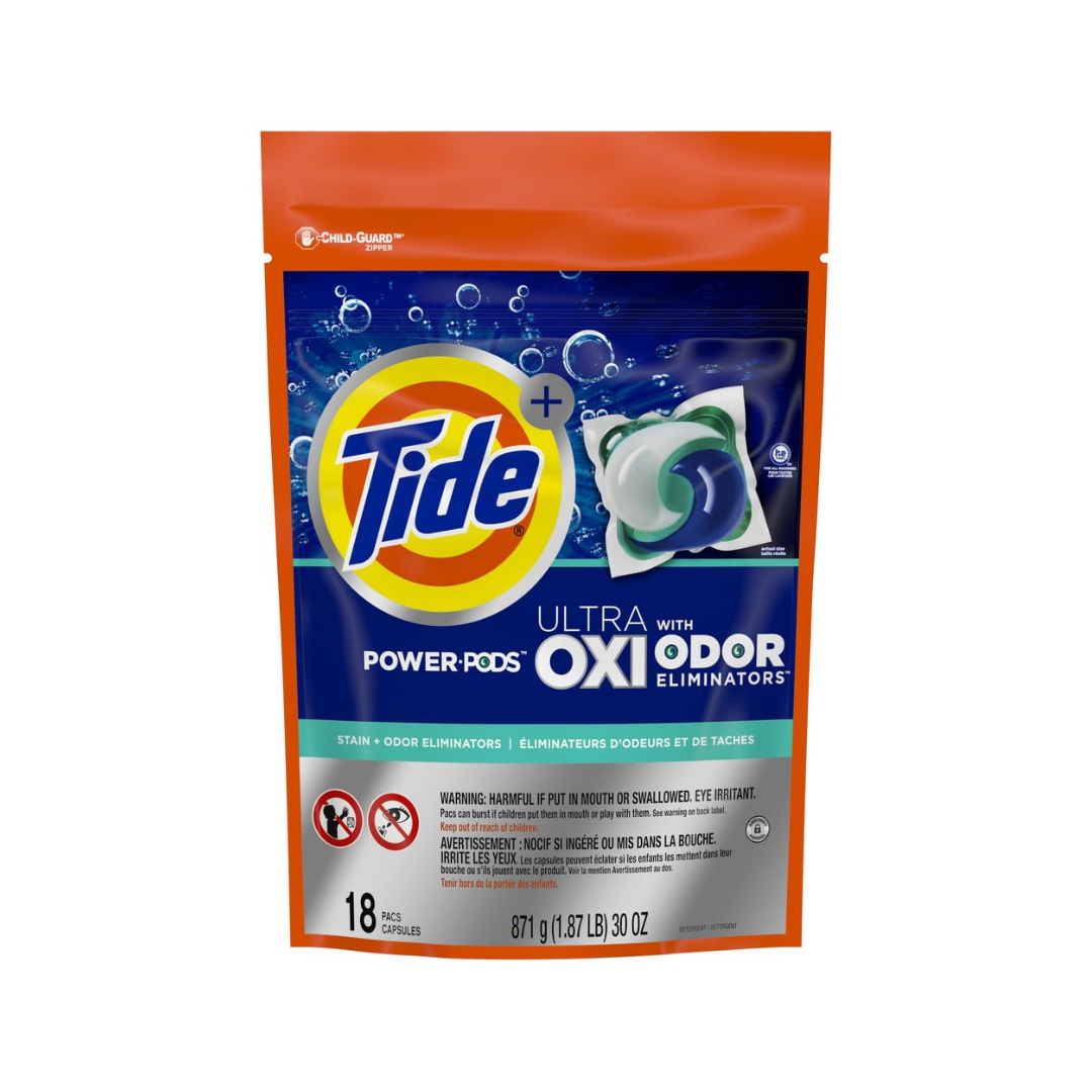 Tide Ultra Oxi With Odor Eliminator 18 power pods