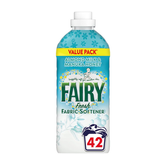 Fairy Fresh Fabric Softener Almond Milk & Manuka Honey 42w 1.4kg