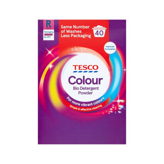 Tesco Colour Bio. Detergent Powder 2.6Kg