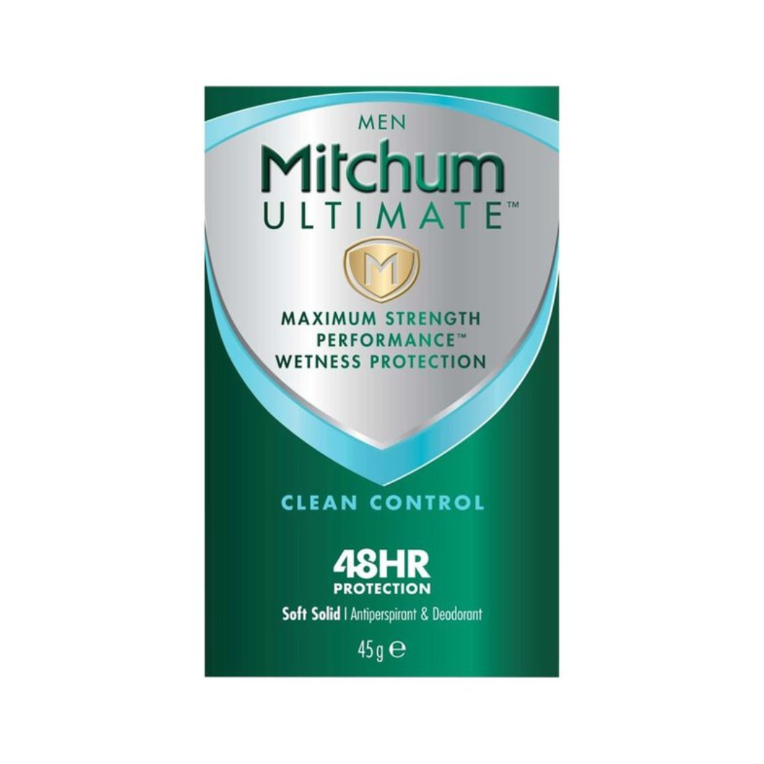 Mitchum Ultimate Clean Control Antiperspirant & Deodorant Soft Solid 45g