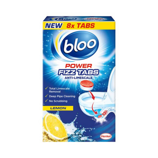 Bloo Power Fizz Anti Limescale Lemon Tablets 8X25g