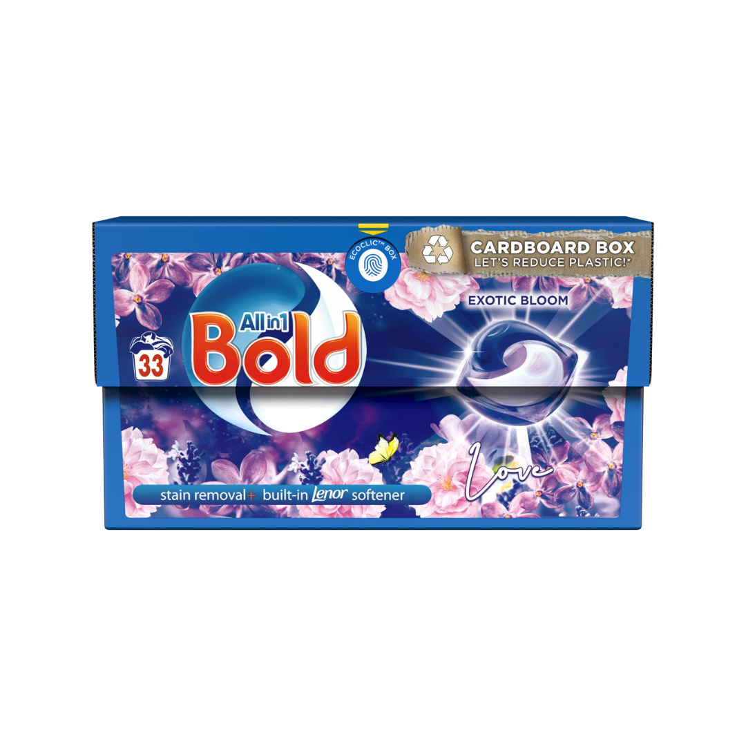 Bold All-in-1 Laundry Pods Exotic Bloom 33W