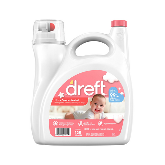 Dreft Ultra Concentrated Liquid Baby Laundry Detergent 125 Loads 5.02L