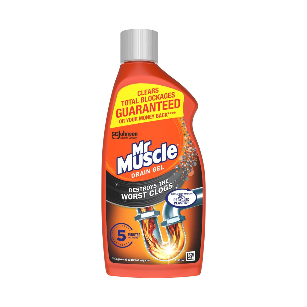 Mr Muscle Drain Power Gel for Full Clogs 500ml