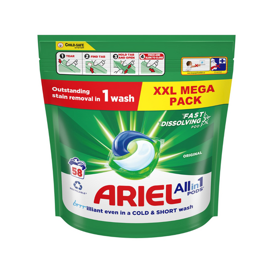 Ariel Original All-In-1 Laundry Pods 58W