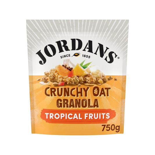 Jordans Crunchy Oat Granola Tropical Fruits Breakfast Cereal 750g