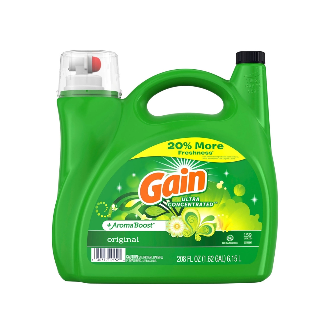 Gain Ultra Concentrated + Aroma Boost Detergent Original 159 Loads