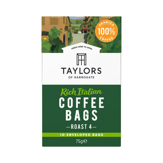 Taylors of Harrogate Rich Italian 10 Coffee Bags 75g