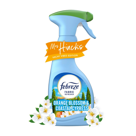 Febreze Mrs Hinch Vacay Vibes Fabric Freshener Orange Blossom & Coastal Cypress 500ml