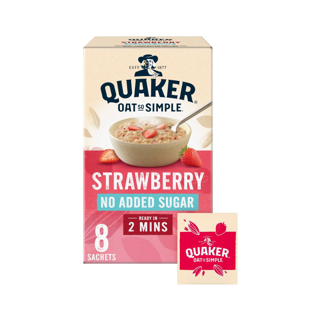 Quaker Oat So Simple Simply Strawberry Porridge Sachets 260g