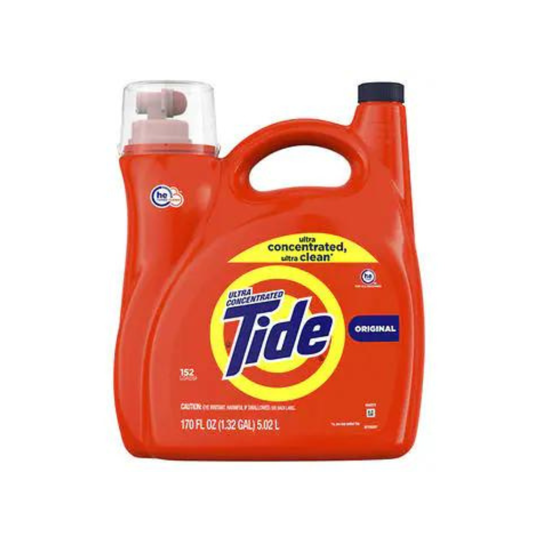 Tide Ultra Concentrated Liquid Detergent 152 Loads 5.02L