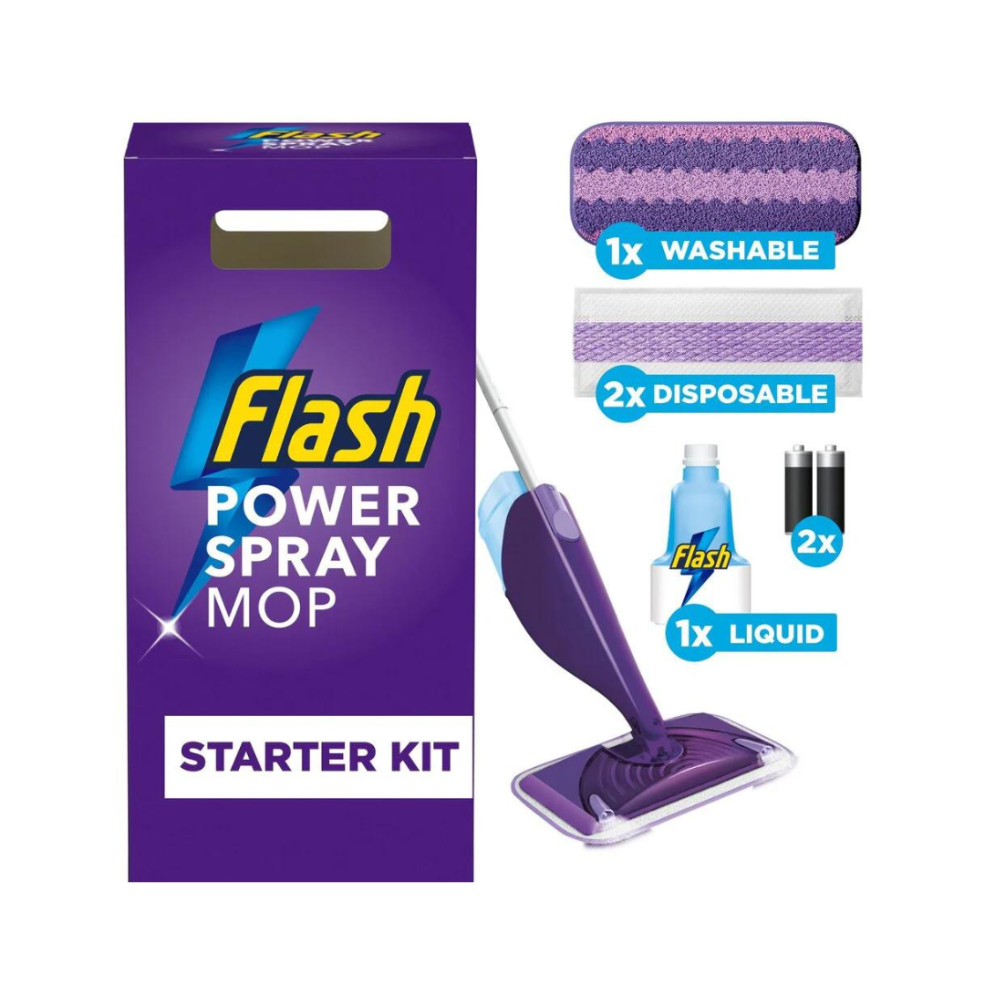 Flash Power Spray Mop Starter Kit