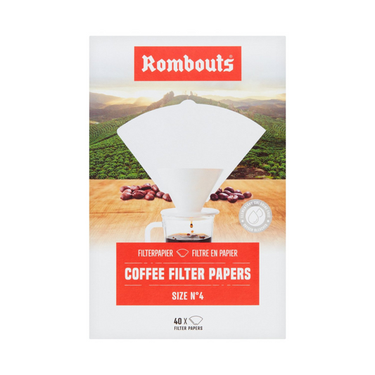 Rombouts Coffee Filter Papers No.4 40 per pack