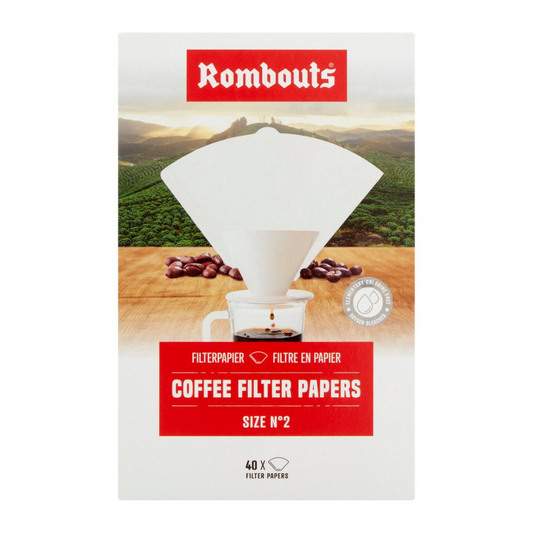 Rombouts Coffee Filter Papers No.2 40 per pack