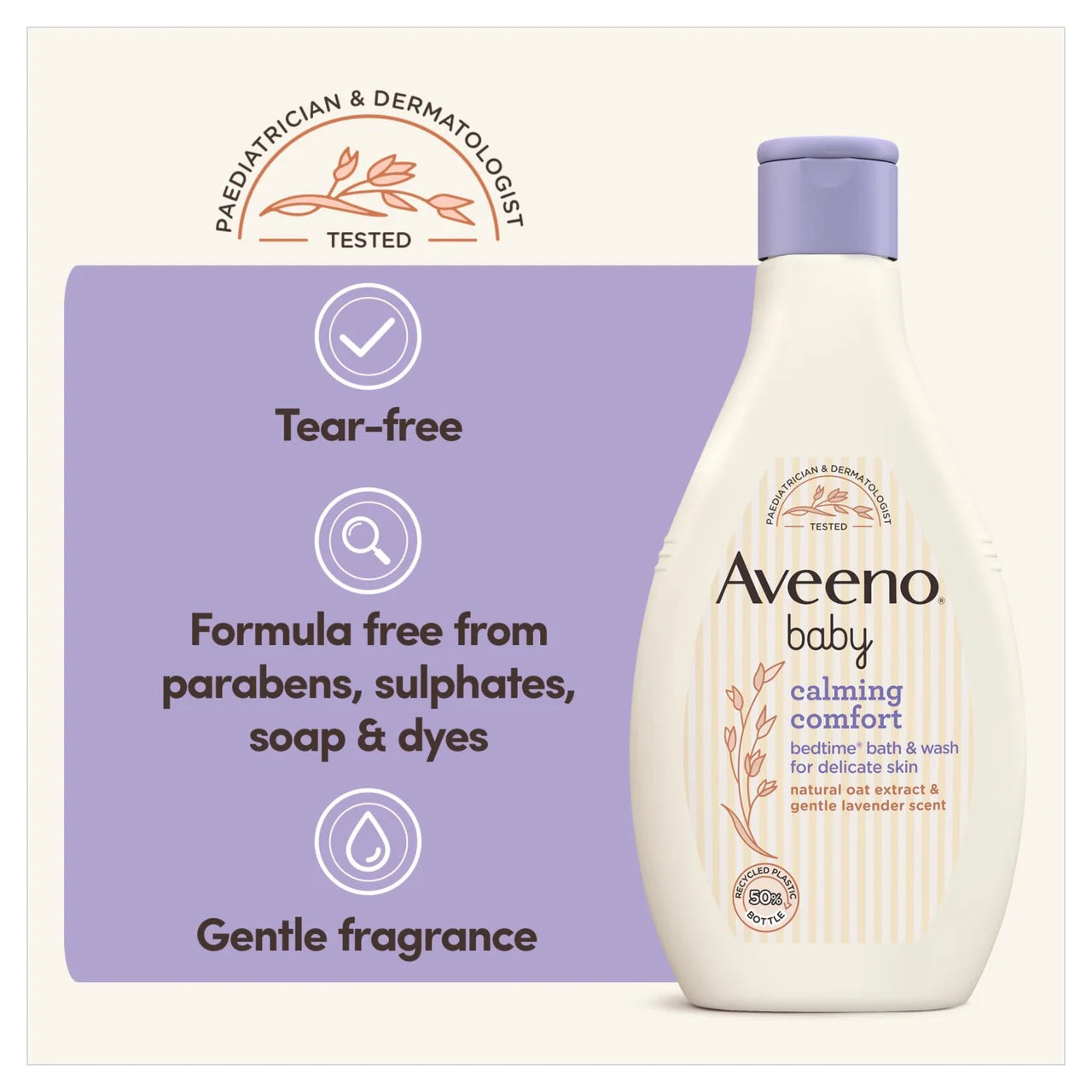Aveeno Baby Calming Comfort Bedtime Bath & Wash For Delicate Skin 250ml