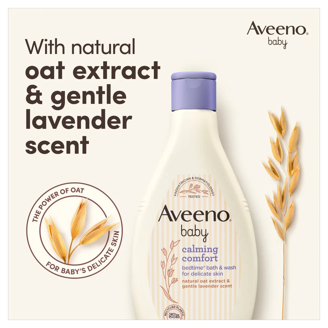 Aveeno Baby Calming Comfort Bedtime Bath & Wash For Delicate Skin 250ml