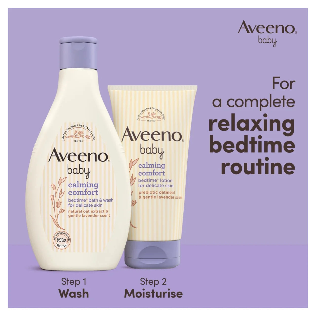 Aveeno Baby Calming Comfort Bedtime Bath & Wash For Delicate Skin 250ml