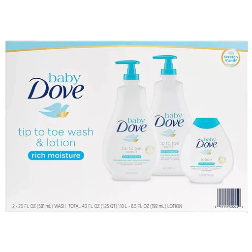 Dove Baby Tip To Toe Rich Moisture Wash and Lotion
