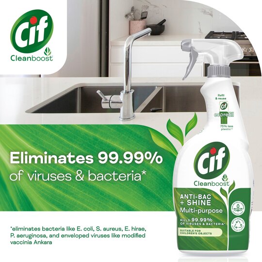 Cif Antibacterial And Multi Purpose Spray 700ml Reboot Home Households