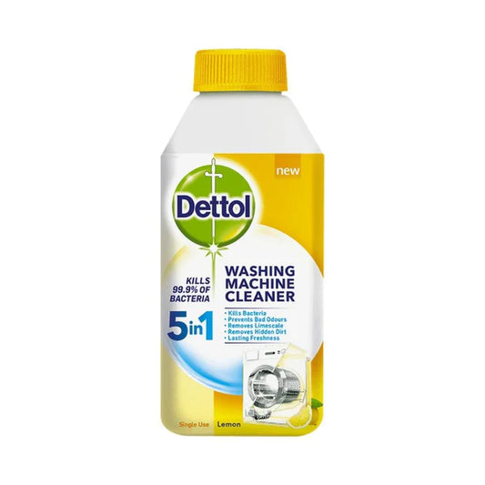 Dettol Washing Machine Cleaner Lemon 5 in 1 Protection (bacteria, odours, limescale, dirt, freshness)