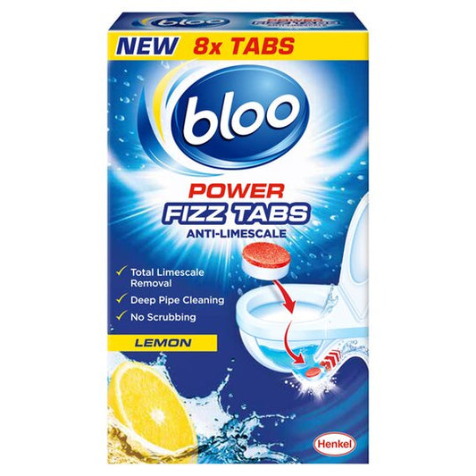 Bloo Power Fizz Anti Limescale Lemon Tablets 8X25g